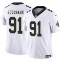 New Orleans Saints #91 Davon Godchaux White 2025 F.U.S.E. Vapor Limited Stitched Jersey