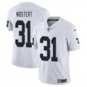 Las Vegas Raiders #31 Raheem Mostert White 2025 Vapor Stitched Jersey
