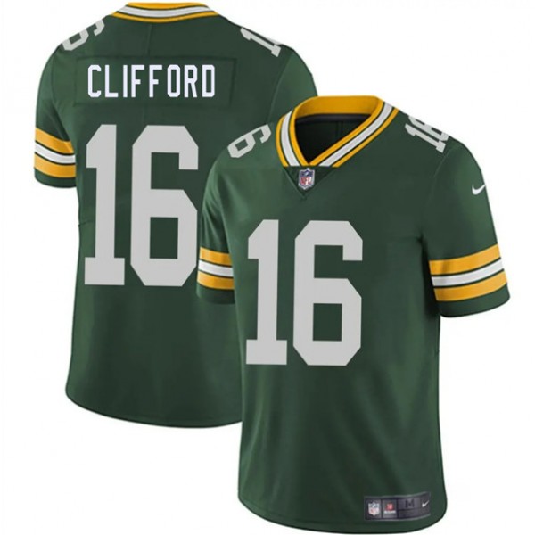 Green Bay Packers #16 Sean Clifford Green 2025 Vapor Untouchable Limited Stitched Jersey