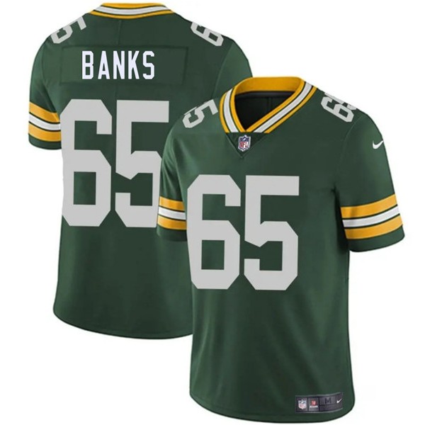 Green Bay Packers #65 Aaron Banks Green 2025 Vapor Untouchable Limited Stitched Jersey