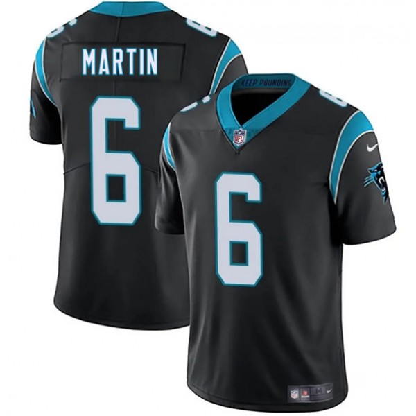 Carolina Panthers #6 Sam Martin Black 2025 Vapor Limited Stitched Jersey