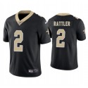 New Orleans Saints #2 Spencer Rattler Black 2025 Vapor Limited Stitched Jersey