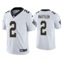 New Orleans Saints #2 Spencer Rattler White 2025 Vapor Limited Stitched Jersey