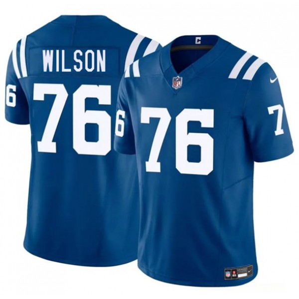 Indianapolis Colts #76 Jack Wilson Blue 2025 F.U.S.E. Vapor Limited Stitched Jersey