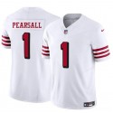 San Francisco 49ers #1 Ricky Pearsall New White 2025 F.U.S.E. Vapor Untouchable Limited Stitched Jersey