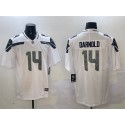 Seattle Seahawks #14 Sam Darnold White 2025 Vapor Limited Stitched Jersey