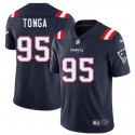 New England Patriots #95 Khyiris Tonga Navy 2025 Vapor Limited Stitched Jersey