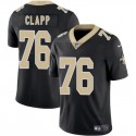 New Orleans Saints #76 Will Clapp Black 2025 Vapor Limited Stitched Jersey