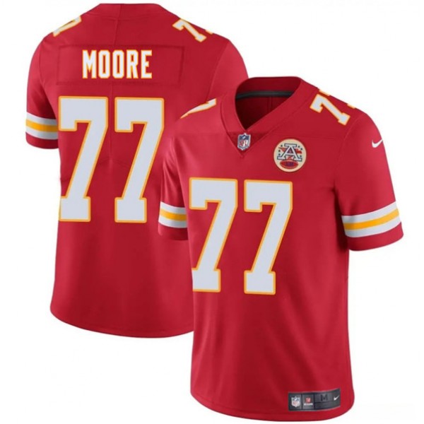 Kansas City Chiefs #77 Jaylon Moore Red 2025 Vapor Untouchable Limited Stitched Jersey