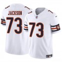 Chicago Bears #73 Jonah Jackson White 2025 F.U.S.E. Vapor Stitched Jersey