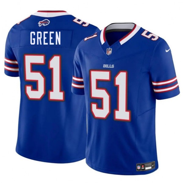 Buffalo Bills #51 Kendrick Green Blue 2025 F.U.S.E. Vapor Untouchable Limited Stitched Jersey