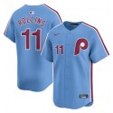 Philadelphia Phillies #11 Jimmy Rollins Light Blue Alternate Limited Stitched Jersey