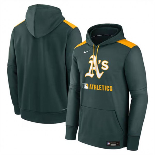 Oakland Athletics Green Collection Performance Pullover Hoodie
