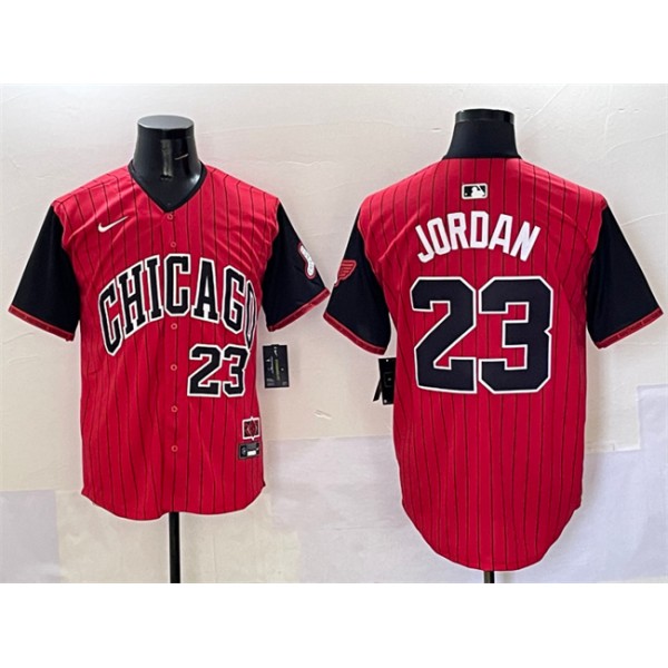 Chicago White Sox #23 Michael Jordan Red Black 2025 City Connect Limited Stitched Jersey