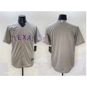 Texas Rangers Blank Gray With Patch Cool Base Stitched Jersey