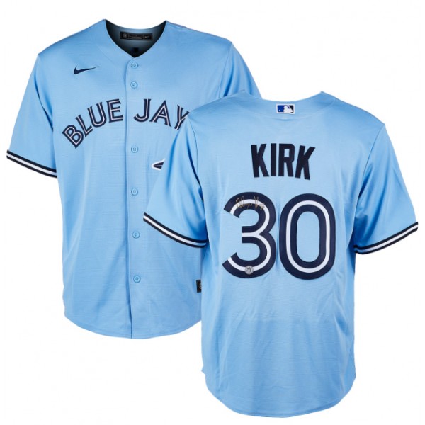 Toronto Blue Jays #30 Alejandro Kirk Light Blue Cool Base Stitched Jersey