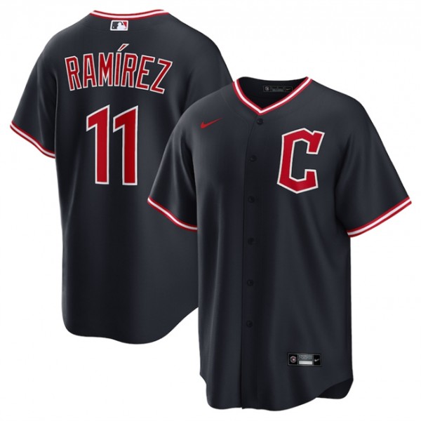 Cleveland Guardians #11 José Ramírez Navy 2025 Alternate Limited Stitched Jersey