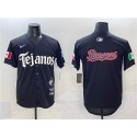 Texas Rangers Team Big Logo Black Mexico 2025 Vapor Premier Limited Stitched Jersey