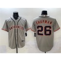 San Francisco Giants #26 Matt Chapman Gray Cool Base Stitched Jersey