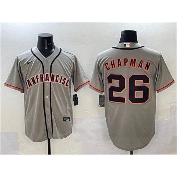 San Francisco Giants #26 Matt Chapman Gray Cool Base Stitched Jersey