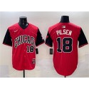 Chicago White Sox #18 Pilsen Red Black 2025 City Connect Limited Stitched Jersey