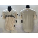 Philadelphia Phillies Blank Cream Gothic Vapor Limited Stitched Jersey