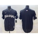 Philadelphia Phillies Blank Black GOTHIC Vapor Limited Stitched Jersey