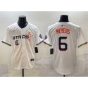 Houston Astros #6 Jake Meyers White 2025 City Connect Limited Stitched Jersey