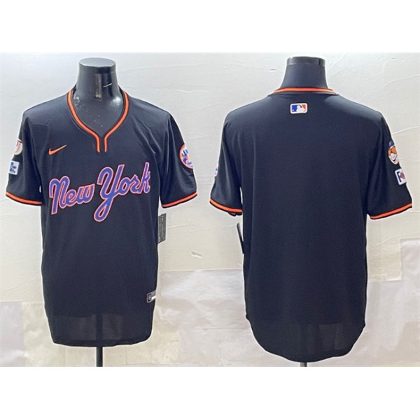 New York Mets Blank Black 2025 Spring Training Stitched Jersey