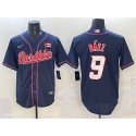 Puerto Rico #9 Javier Báez Navy 2023 World Classic Stitched Jersey