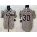 Detroit Tigers #30 Kerry Carpenter Grey Cool Base Stitched Jersey