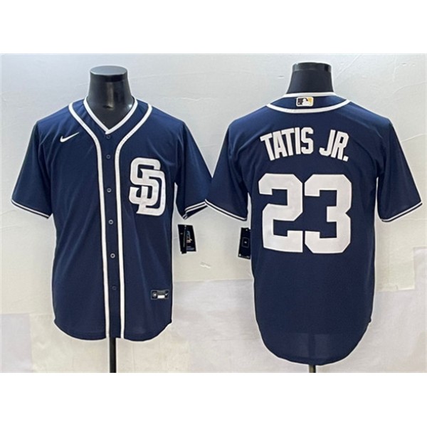 San Diego Padres #23 Fernando Tatis Jr. Navy Cool Base Stitched Jersey