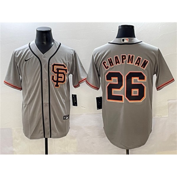 San Francisco Giants #26 Matt Chapman Gray Cool Base Stitched Jersey