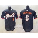 San Francisco Giants #5 Mike Yastrzemski Anthracite 2025 City Connect Limited Stitched Jersey
