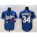Los Angeles Dodgers #34 Fernando Valenzuela Royal 2025 Tokyo Series Limited Stitched Jersey