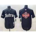 Houston Astros Team Big Logo Black Gothic 'Houston Born Barrio Raised' Limited Stitched Jerseys