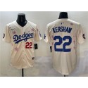 Los Angeles Dodgers #22 Clayton Kershaw Cream 2025 Tokyo Series Limited Stitched Jersey