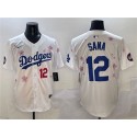 Los Angeles Dodgers #12 Sana White 2025 Tokyo Series Limited Stitched Jersey