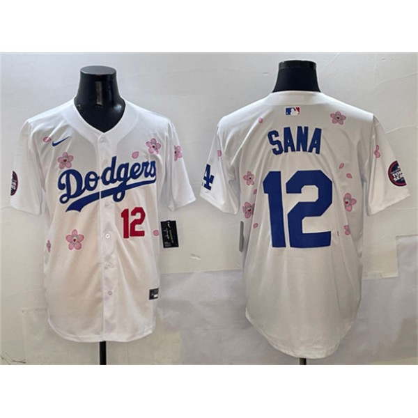 Los Angeles Dodgers #12 Sana White 2025 Tokyo Series Limited Stitched Jersey