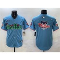 Philadelphia Phillies Team Big Logo Light Blue Phanatic Limited Stitched Jersey