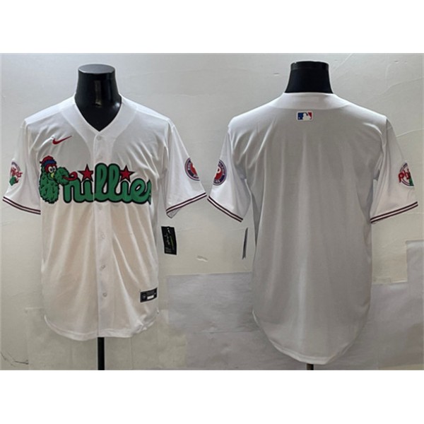Philadelphia Phillies Blank White Phanatic Limited Stitched Jersey