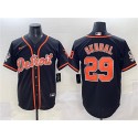 Detroit Tigers #29 Tarik Skubal Black With Patch Cool Base Stitched Jersey