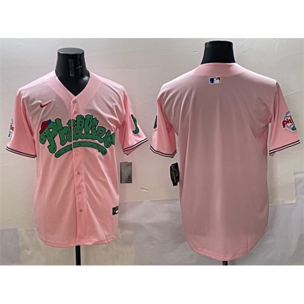 Philadelphia Phillies Blank Pink Phanatic Limited Stitched Jersey