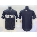 Detroit Tigers Blank Black 'Motor Gothic Edition' Vapor Premier Limited Stitched Jersey