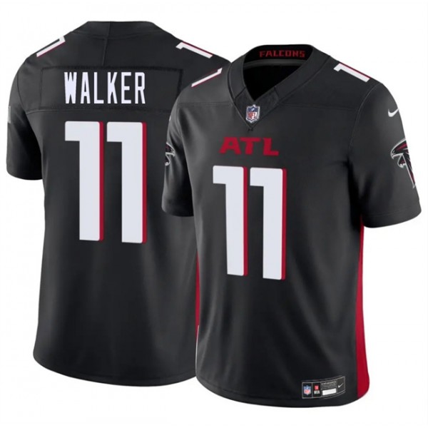 Atlanta Falcons #11 Jalon Walker Black 2025 Draft F.U.S.E. Vapor Untouchable Limited Stitched Jersey