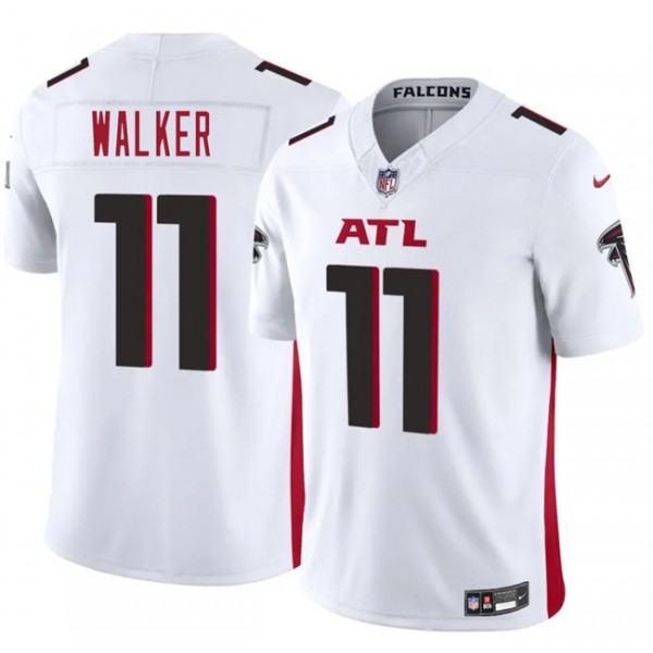 Atlanta Falcons #11 Jalon Walker White 2025 Draft F.U.S.E. Vapor Untouchable Limited Stitched Jersey