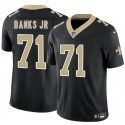 New Orleans Saints #71 Kelvin Banks Jr Black 2025 Draft F.U.S.E. Vapor Limited Stitched Jersey
