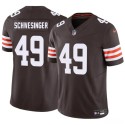 Cleveland Browns #49 Carson Schwesinger Brown 2025 F.U.S.E. Vapor Limited Stitched Jersey