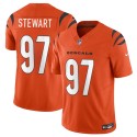 Cincinnati Bengals #97 Shemar Stewart Orange 2025 Draft F.U.S.E. Vapor Untouchable Limited Stitched Jersey
