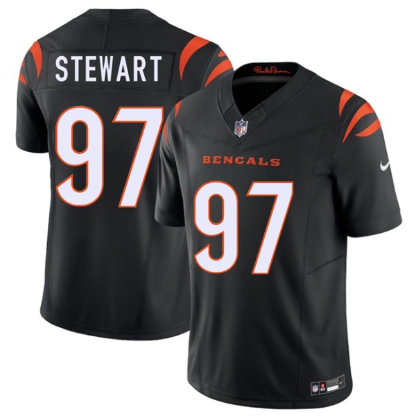 Cincinnati Bengals #97 Shemar Stewart Black 2025 Draft F.U.S.E. Vapor Untouchable Limited Stitched Jersey
